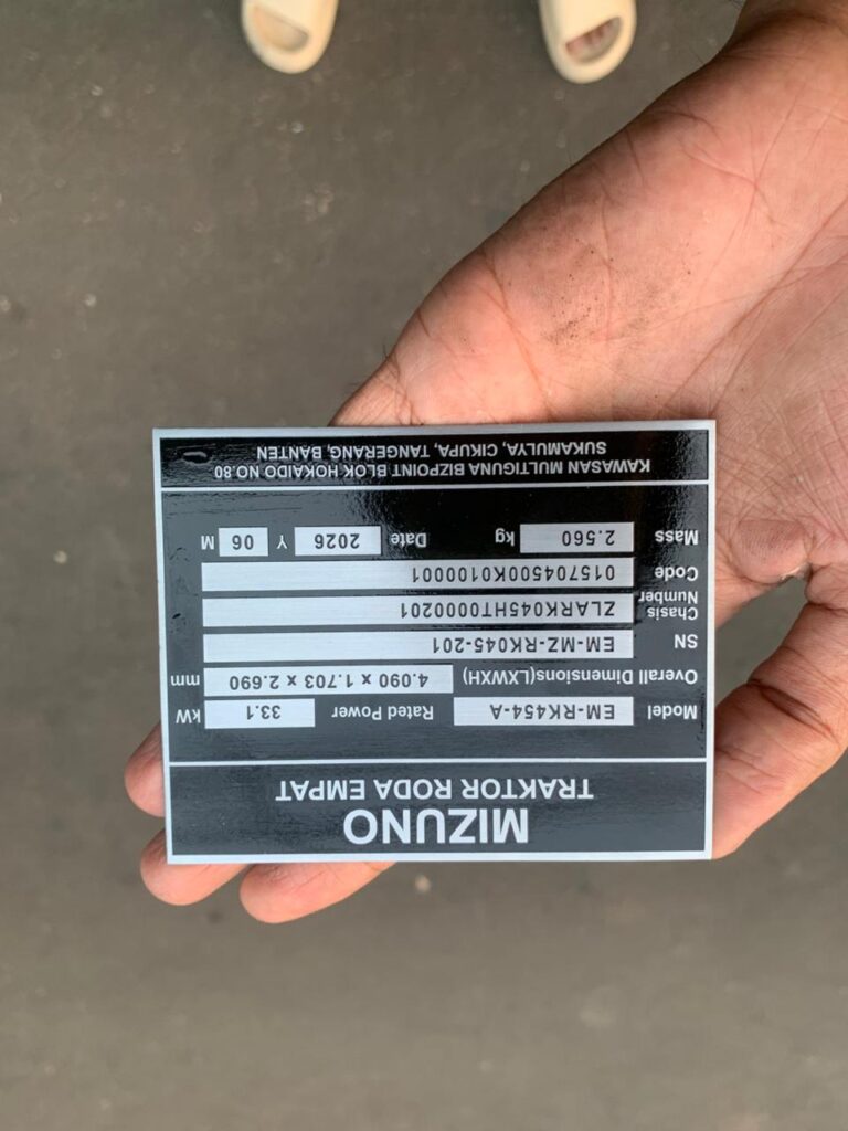 etching name plate