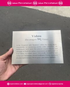 etching plat satainless