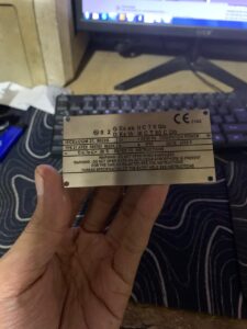 name plate mesin