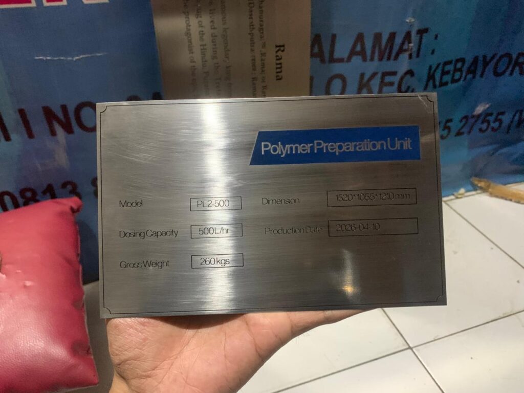 name plate mesin etching